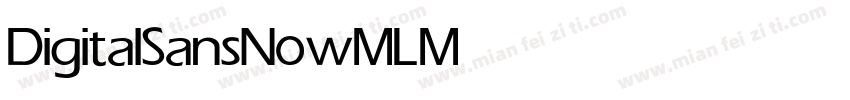 DigitalSansNowML Medium字体转换